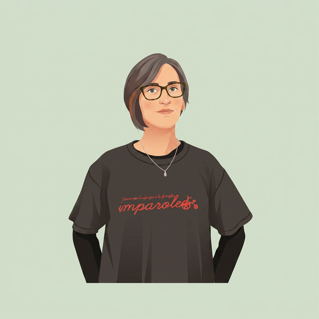 Ritratto illustrato di Alessandra Brunetti