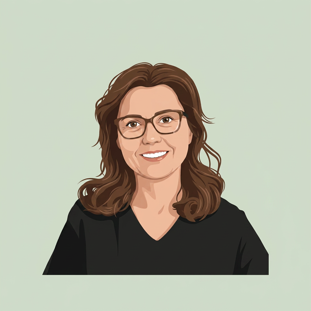 Ritratto illustrato di Antonella Cataldi