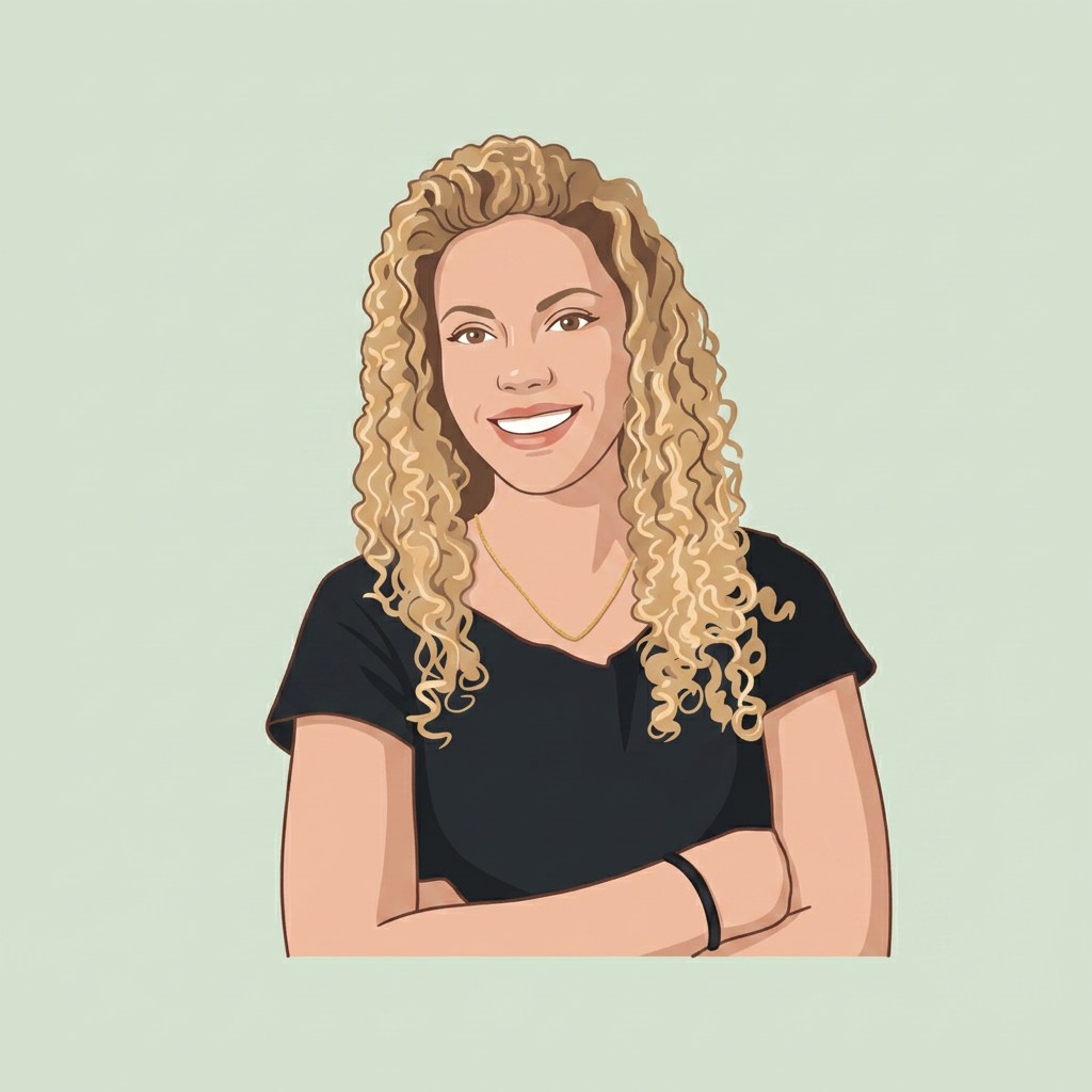 Ritratto illustrato di Eilish Minucci