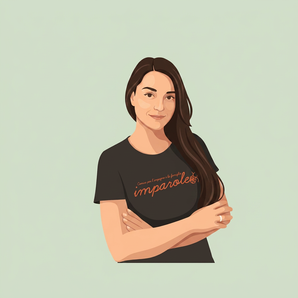Ritratto illustrato di Erminia Murrone