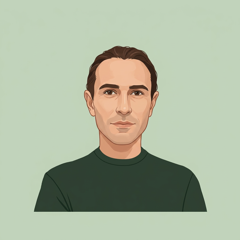 Ritratto illustrato di Fabio Regis