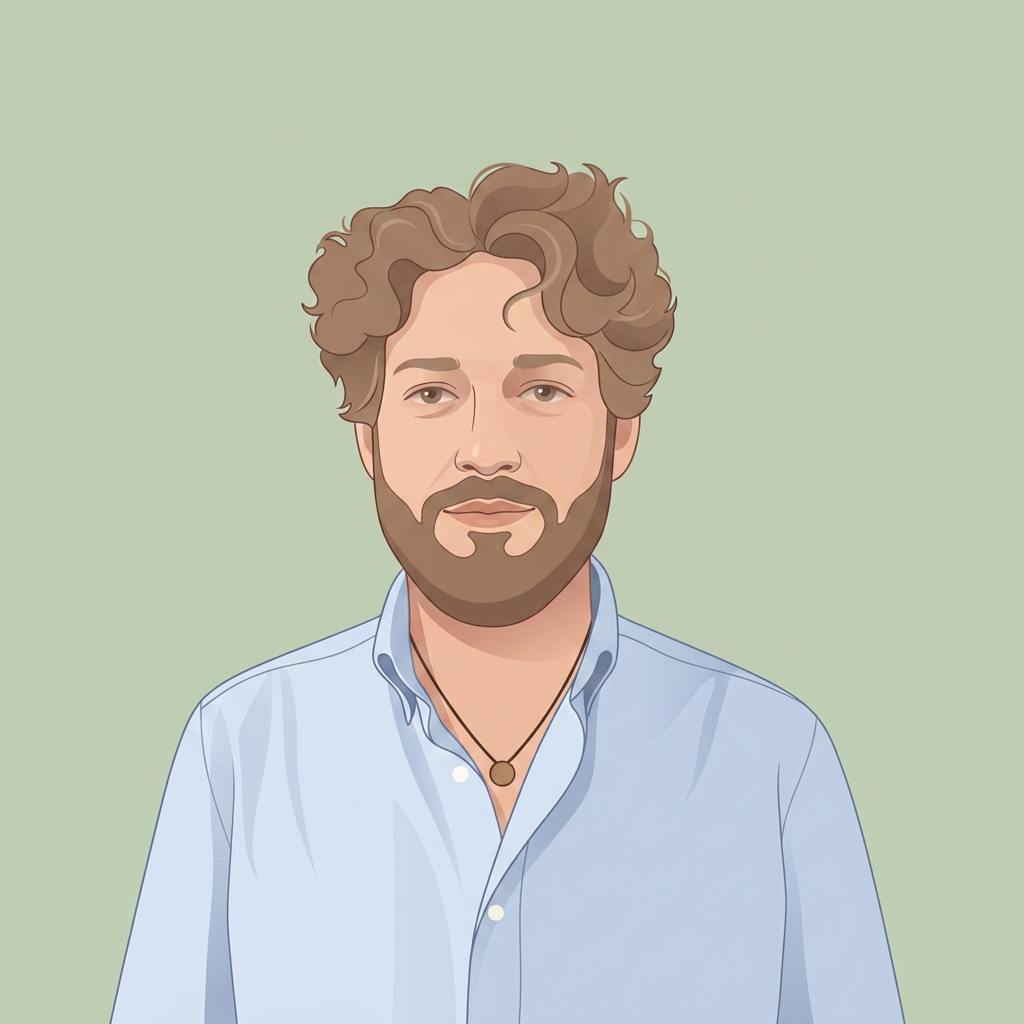 Ritratto illustrato di Gabriele Avogadro