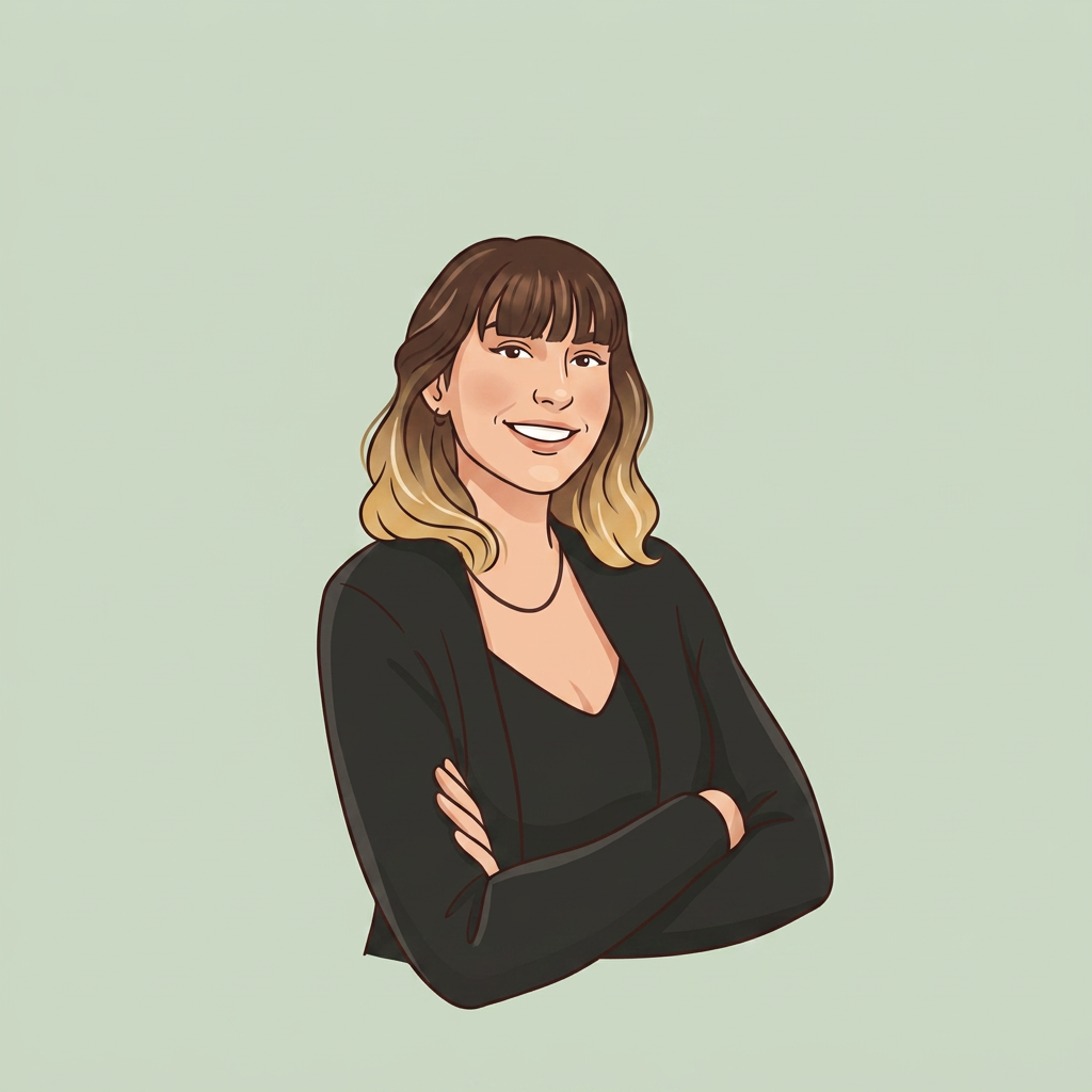 Ritratto illustrato di Giulia Casiraghi