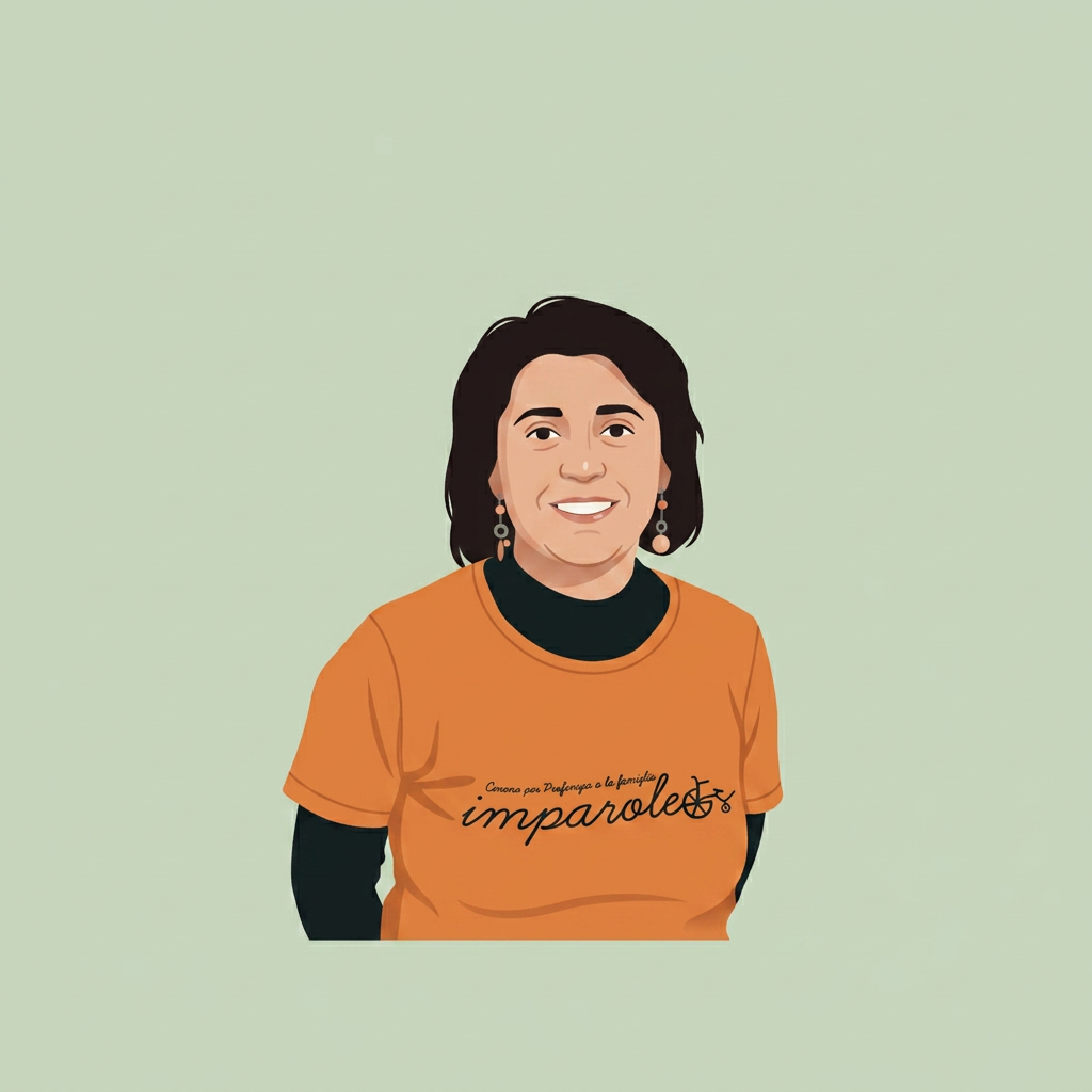Ritratto illustrato di Maria Perrotta