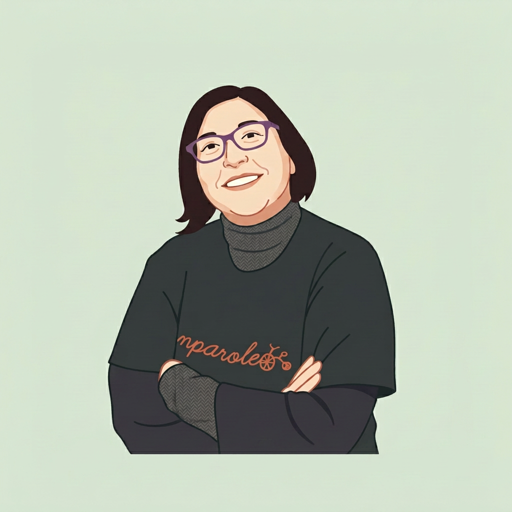 Ritratto illustrato di Vinia Lovati